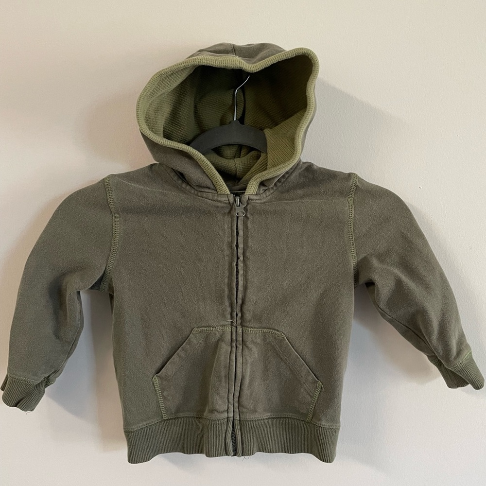 24 month Army green hoodie